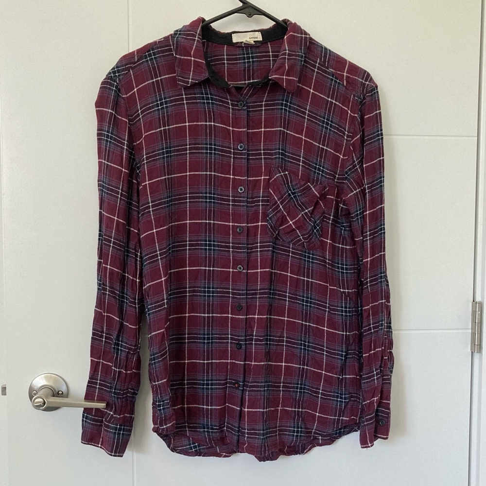 COPY - COPY - Garage Women’s Flannel Button Up Shirt